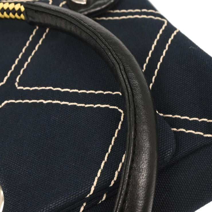 Chanel Navy Canvas No. 5 Handbag 153972