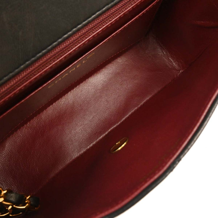 Chanel Black Lambskin Small Diana Shoulder Bag 153973