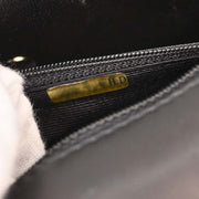 Chanel Black Calfskin Choco Bar Shoulder Bag 153974