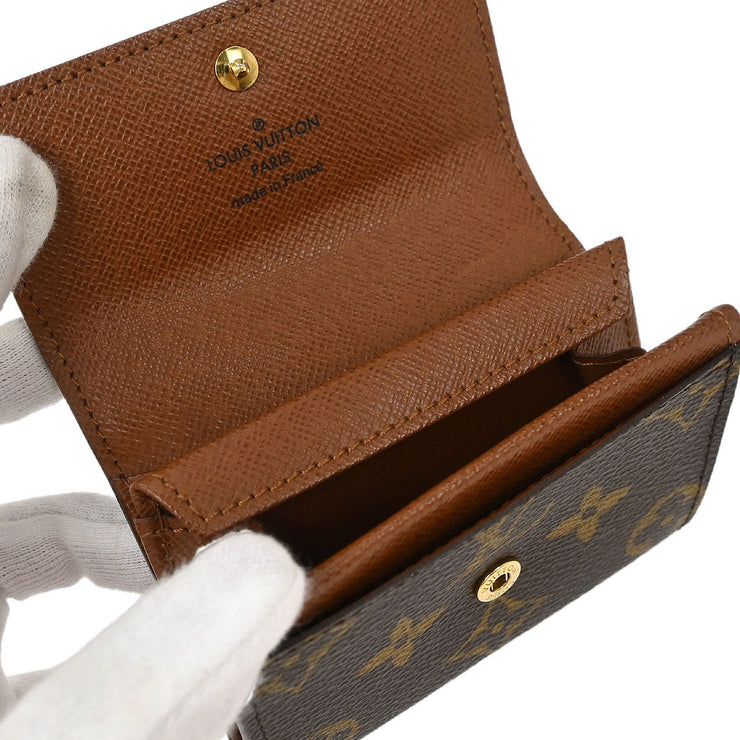 Louis Vuitton Monogram Porte Monnaie Plat Coin Case Wallet M61930 RA4039 153981