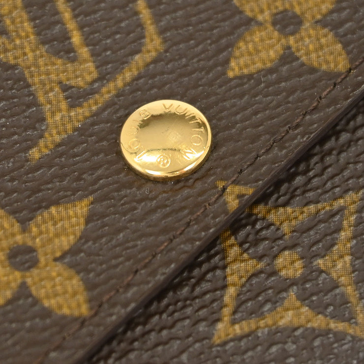 Louis Vuitton Monogram Porte Monnaie Plat Coin Case Wallet M61930 RA4039 153981