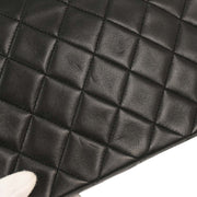 Chanel Black Lambskin Classic Square Flap Shoulder Bag 20 153983