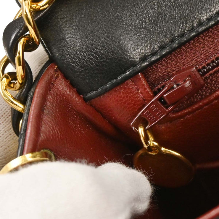 Chanel Black Lambskin Classic Square Flap Shoulder Bag 20 153983