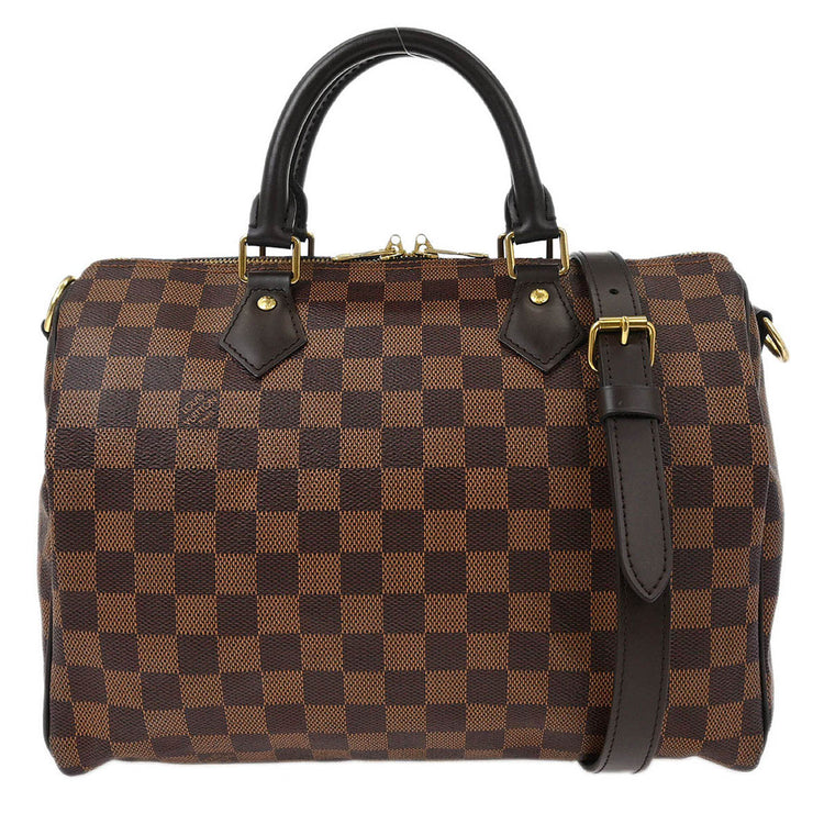 Louis Vuitton Damier Speedy Bandouliere 30 2way Handbag N41367 AA3179 153986