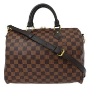 Louis Vuitton Damier Speedy Bandouliere 30 2way Handbag N41367 AA3179 153986