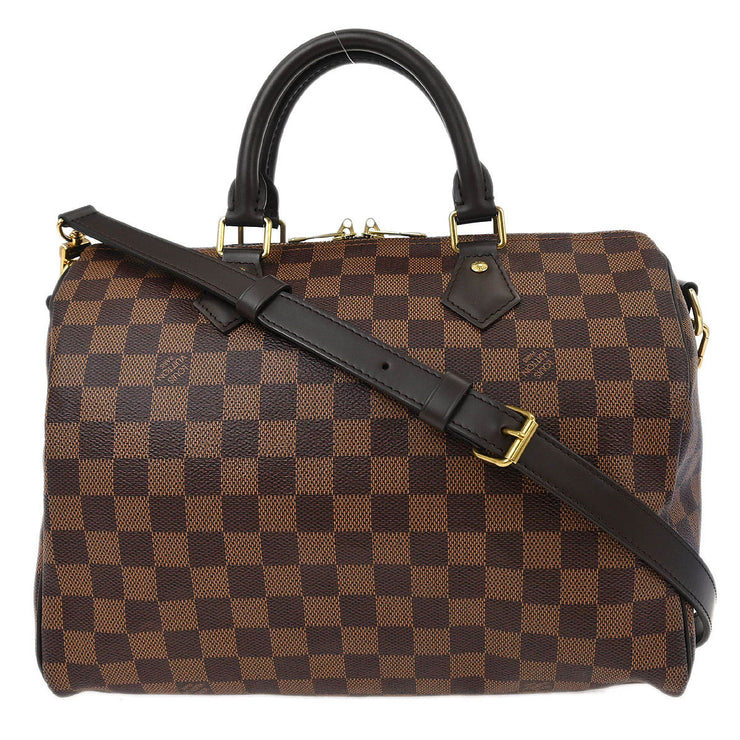 Louis Vuitton Damier Speedy Bandouliere 30 2way Handbag N41367 AA3179 153986