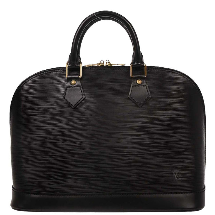 Louis Vuitton Black Epi Alma Handbag M52142 MI0976 153988