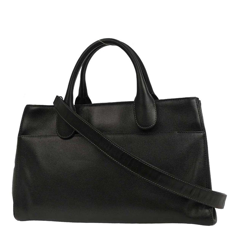 Chanel Black Calfskin Executive Cerf Tote Handbag 153990
