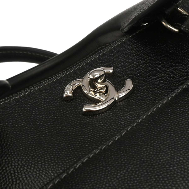 Chanel Black Calfskin Executive Cerf Tote Handbag 153990