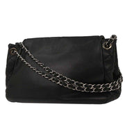 Chanel Black Calfskin Shoulder Bag 153992