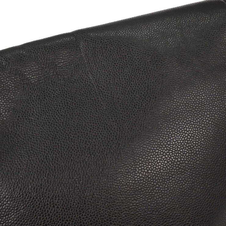 Chanel Black Calfskin Shoulder Bag 153992