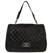 Chanel Black Lambskin Antik Boy Flap Handbag 153993