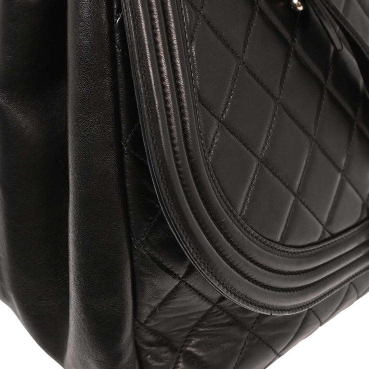 Chanel Black Lambskin Antik Boy Flap Handbag 153993