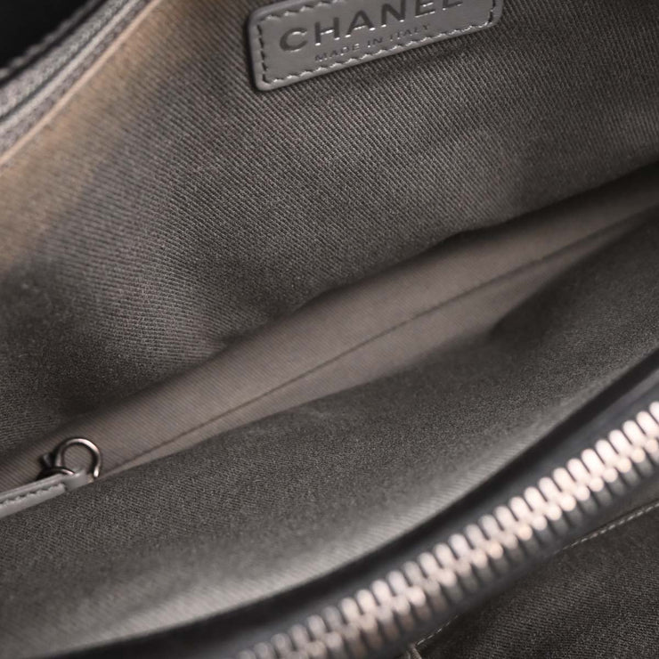 Chanel Black Lambskin Antik Boy Flap Handbag 153993