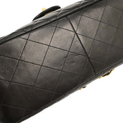 Chanel Black Lambskin Double Sided Flap Shoulder Bag 153996