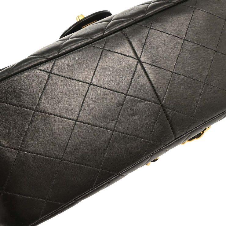 Chanel Black Lambskin Double Sided Flap Shoulder Bag 153996