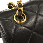 Chanel Black Lambskin Double Sided Flap Shoulder Bag 153996