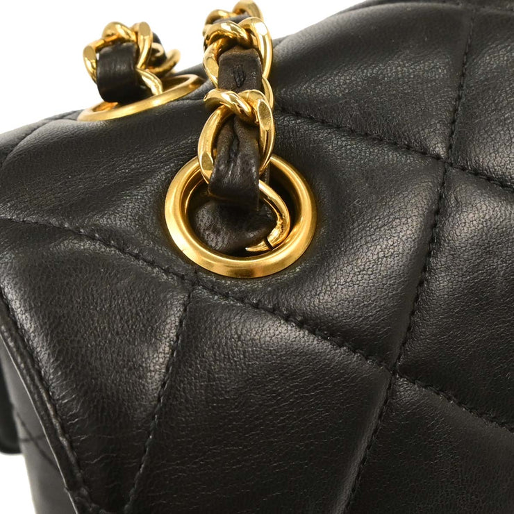 Chanel Black Lambskin Double Sided Flap Shoulder Bag 153996