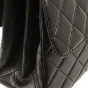 Chanel Black Lambskin Double Sided Flap Shoulder Bag 153996