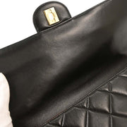 Chanel Black Lambskin Double Sided Flap Shoulder Bag 153996