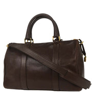 Chanel Brown Calfskin 2way Handbag 153998