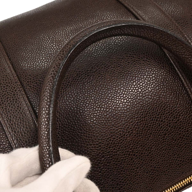 Chanel Brown Calfskin 2way Handbag 153998