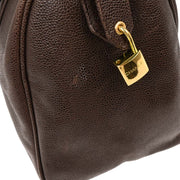 Chanel Brown Calfskin 2way Handbag 153998