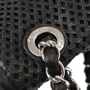 Chanel Black Perforated Calfskin Up in the Air Shoulder Bag 153999