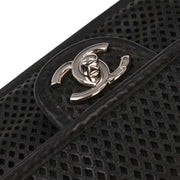 Chanel Black Perforated Calfskin Up in the Air Shoulder Bag 153999