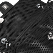 Chanel Black Perforated Calfskin Up in the Air Shoulder Bag 153999