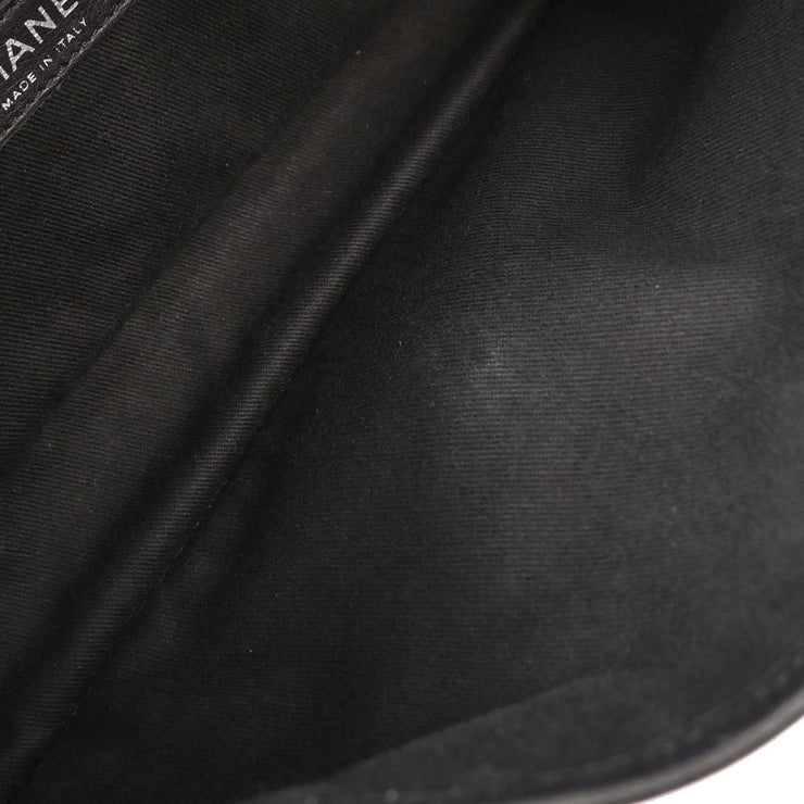 Chanel Black Perforated Calfskin Up in the Air Shoulder Bag 153999