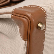Hermes Beige Gold Toile H Courchevel Birkin 30 Handbag  Square: E 24. 154000