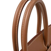 Hermes Beige Gold Toile H Courchevel Birkin 30 Handbag  Square: E 24. 154000
