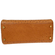 Hermes * Chestnut Ostrich Kelly Sport MM Shoulder Bag  Square: F 35.X 154001