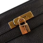 Hermes Black Ardennes Kelly 28 Retourne 2way Handbag 9 Circle:W 154002