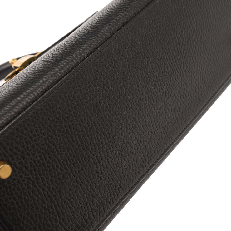 Hermes Black Ardennes Kelly 28 Retourne 2way Handbag 9 Circle:W 154002