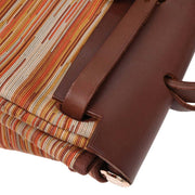 Hermes Havane Vibrato Toile Officier Herbag PM 2 in 1 2way Handbag C  Square: F 154006