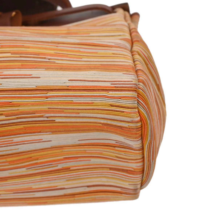 Hermes Havane Vibrato Toile Officier Herbag PM 2 in 1 2way Handbag C  Square: F 154006