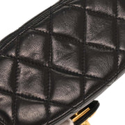 Chanel Black Lambskin Vanity Shoulder Bag 154007