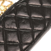 Chanel Black Lambskin Vanity Shoulder Bag 154007