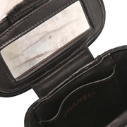 Chanel Black Lambskin Vanity Shoulder Bag 154007