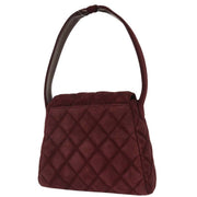Chanel Bordeaux Suede Handbag 154008