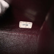 Chanel Bordeaux Suede Handbag 154008