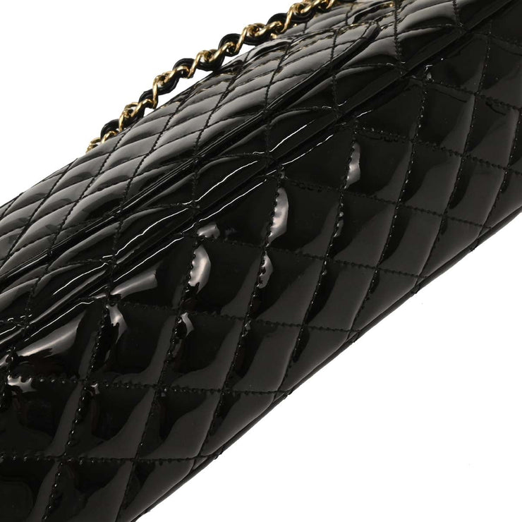 Chanel Black Patent Leather Shoulder Bag 154010