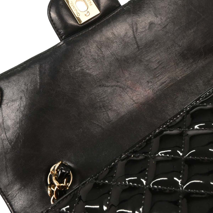 Chanel Black Patent Leather Shoulder Bag 154010