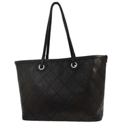 Chanel Black Calfskin Shopping Fever Tote Handbag 154012