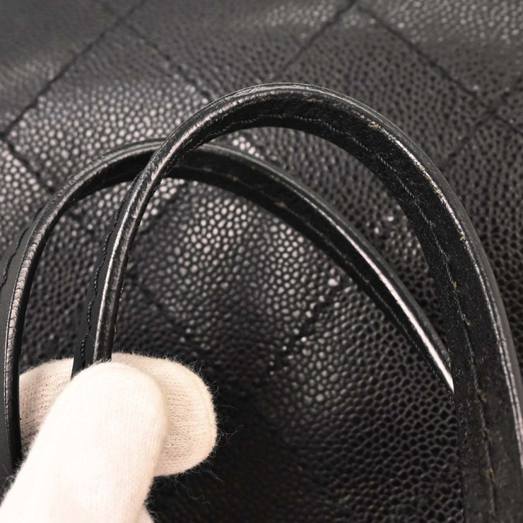 Chanel Black Calfskin Shopping Fever Tote Handbag 154012