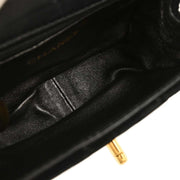 Chanel Black Velvet Shoulder Bag 154013