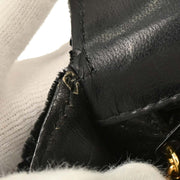 Chanel Black Velvet Shoulder Bag 154013