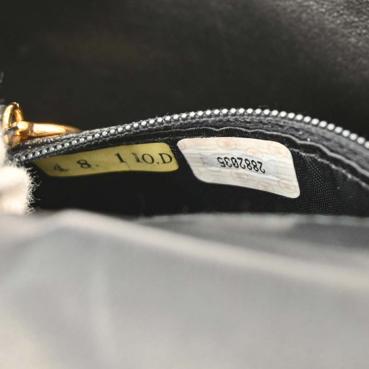 Chanel Black Velvet Shoulder Bag 154013